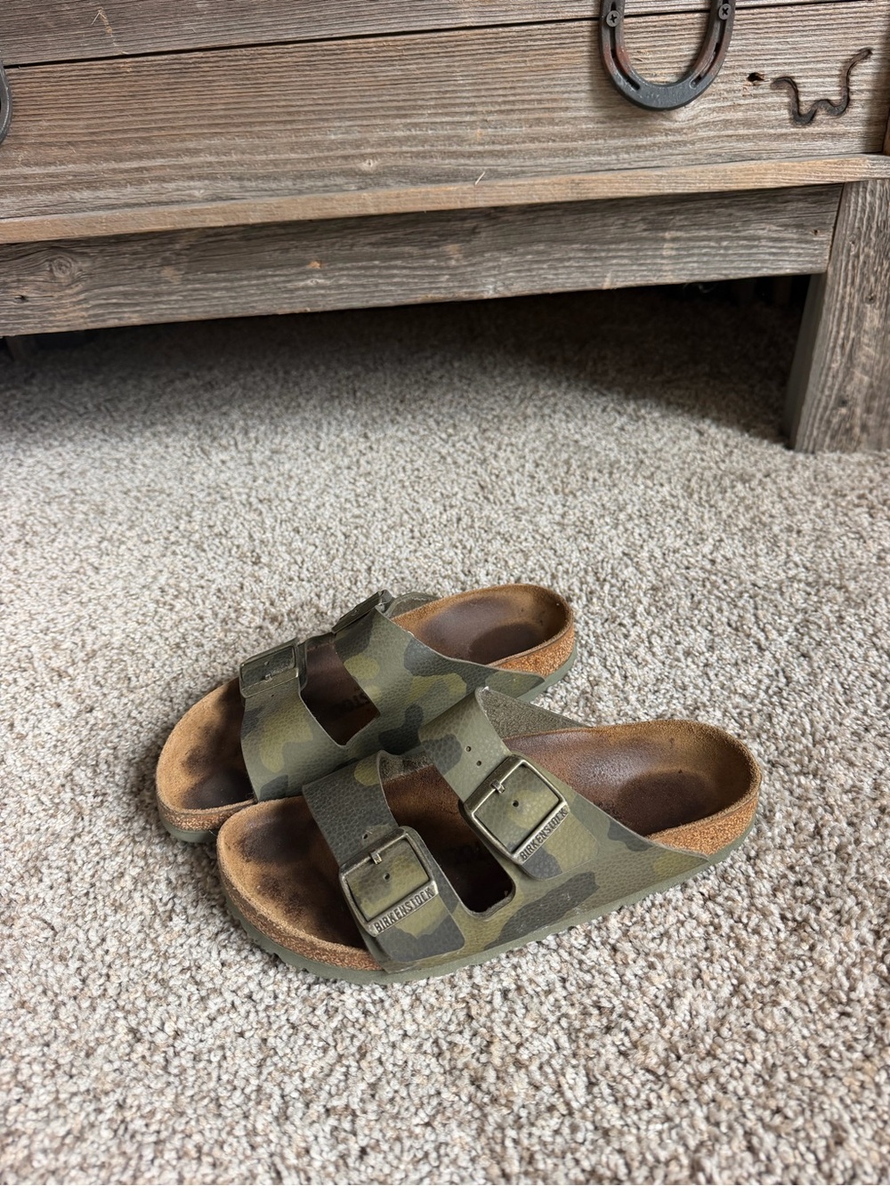Birkenstock Two Strap Camo Sandals